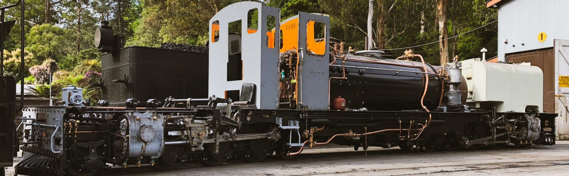 Rolled out into the sunshine shows progress on the rebuild to date e1543126921151 - Puffing Billy Railway